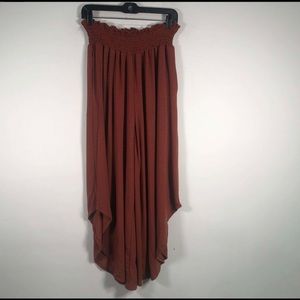 Women's Bucketlist Brand Flowy Beach Summer Vacation Pants. Brown. Size Small.